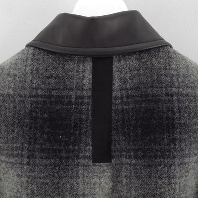 【JUNYA WATANABE MAN】<br>合成皮革×ウールモッサーチェック FILSON Wネームジャケット <br>WP-J020-051