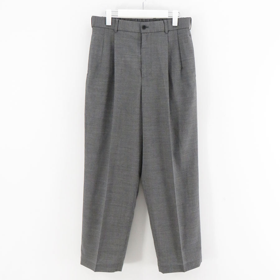 ATON/エイトン】TWIST WOOL GAUZE | TWO TUCKED EASY PANTS PRAGLM0300