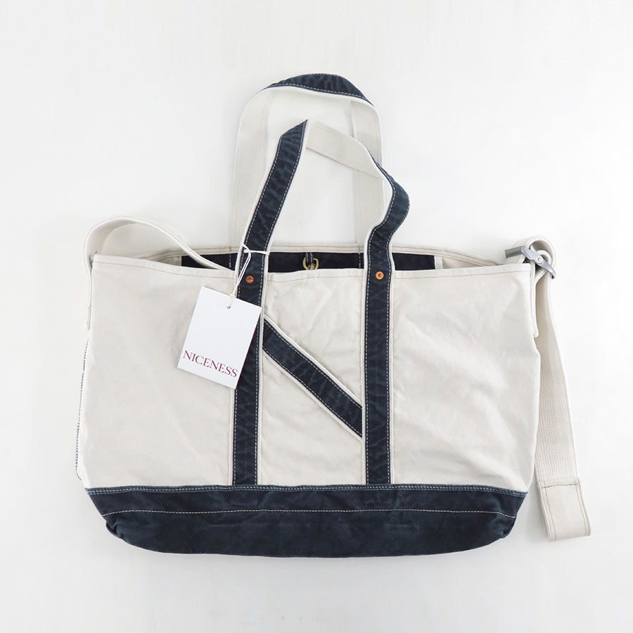 【NICENESS/ナイスネス】<br>L.LESH / L.レッシュ (エイジドエフェクトショルダートートバッグ) <br>NN-4507A16