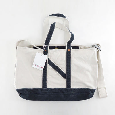 【NICENESS/ナイスネス】<br>L.LESH / L.レッシュ (エイジドエフェクトショルダートートバッグ) <br>NN-4507A16