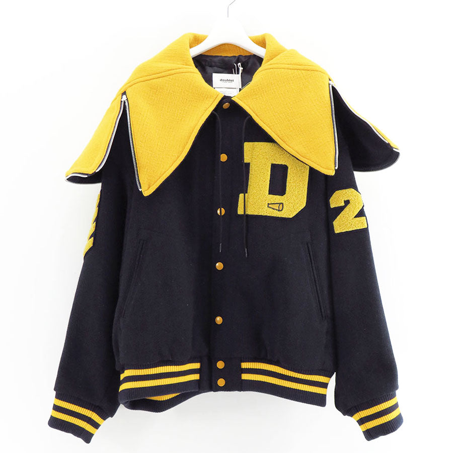 【doublet/ダブレット】<br>PETAL MOUTH HOOD VARSITY JACKET <br/>25SS10BL209