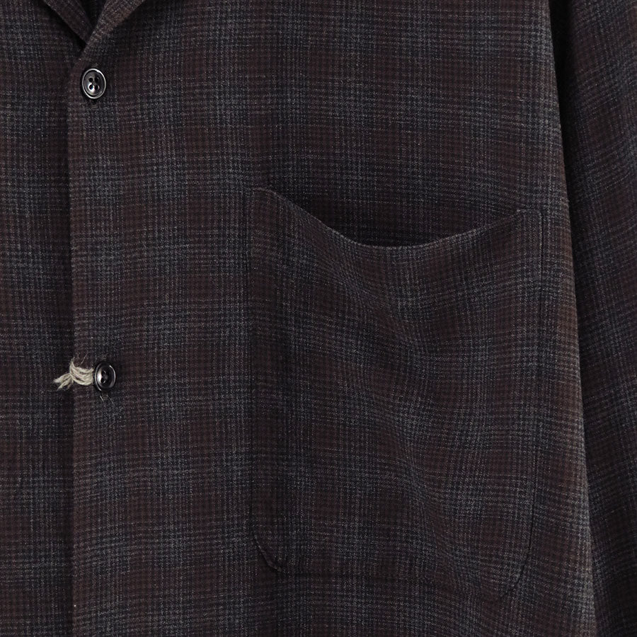 【MAATEE&SONS/マーティーアンドサンズ】<br>OP COLLLAR SHIRTS RAYON強撚 BRCHECK <br>MT5303-0604A
