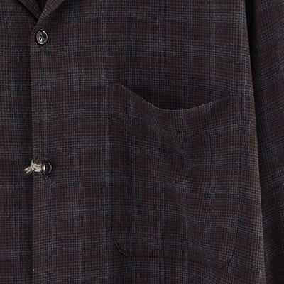 【MAATEE&SONS/マーティーアンドサンズ】<br>OP COLLLAR SHIRTS RAYON強撚 BRCHECK <br>MT5303-0604A