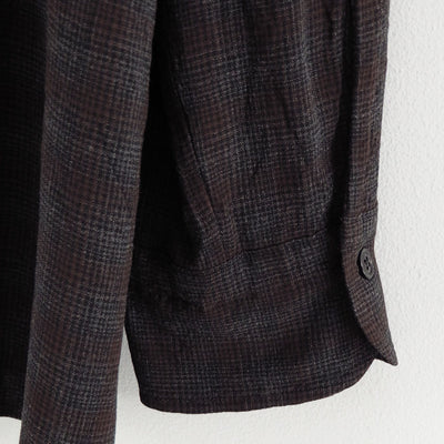 【MAATEE&SONS/マーティーアンドサンズ】<br>OP COLLLAR SHIRTS RAYON強撚 BRCHECK <br>MT5303-0604A