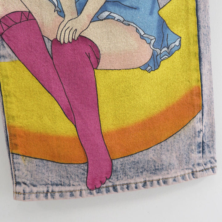 doublet/ダブレット】ANIME HAND-PAINTING DENIM PANTS doublet/ダブレット】ANIME HAND-PAINTING DENIM PANTS