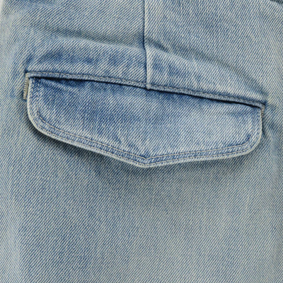 【Graphpaper/グラフペーパー】<br>Selvage Denim Two Tuck Pants (LIGHT FADE) <br>GU241-40188LB