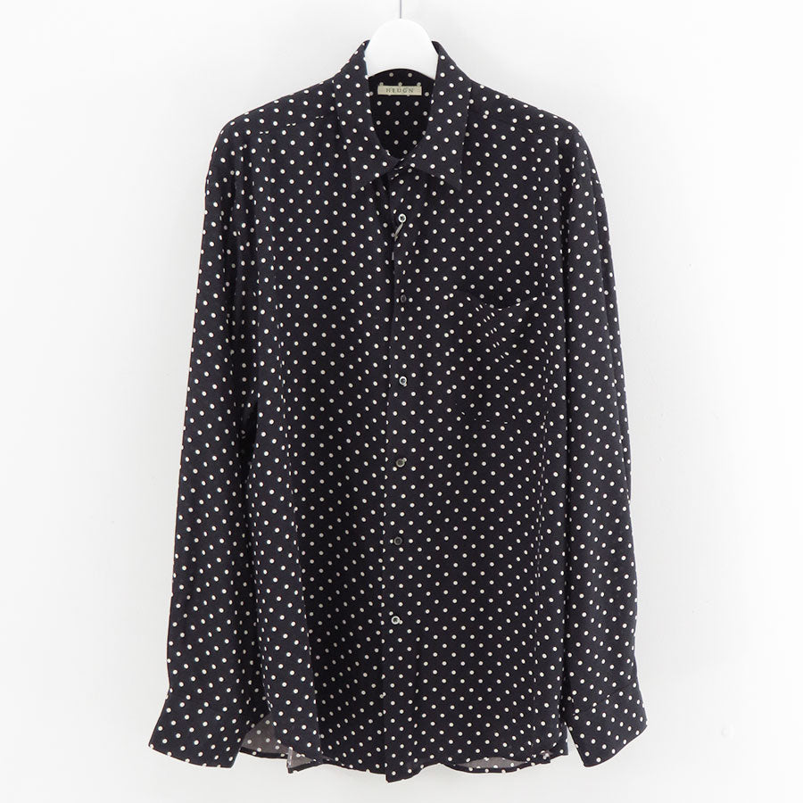 【HEUGN/ユーゲン】<br>"Alf" Silk Dot <br>SHIRT123