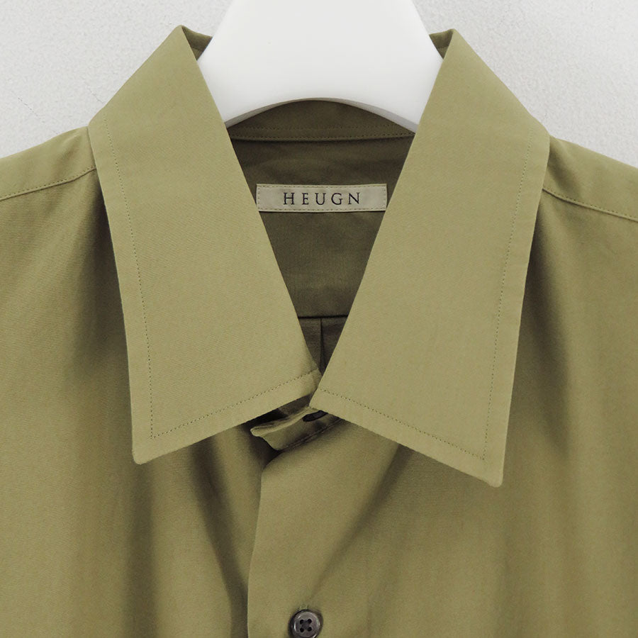 【HEUGN/ユーゲン】<br>"Alan" Beige OverDye <br>SHIRT122