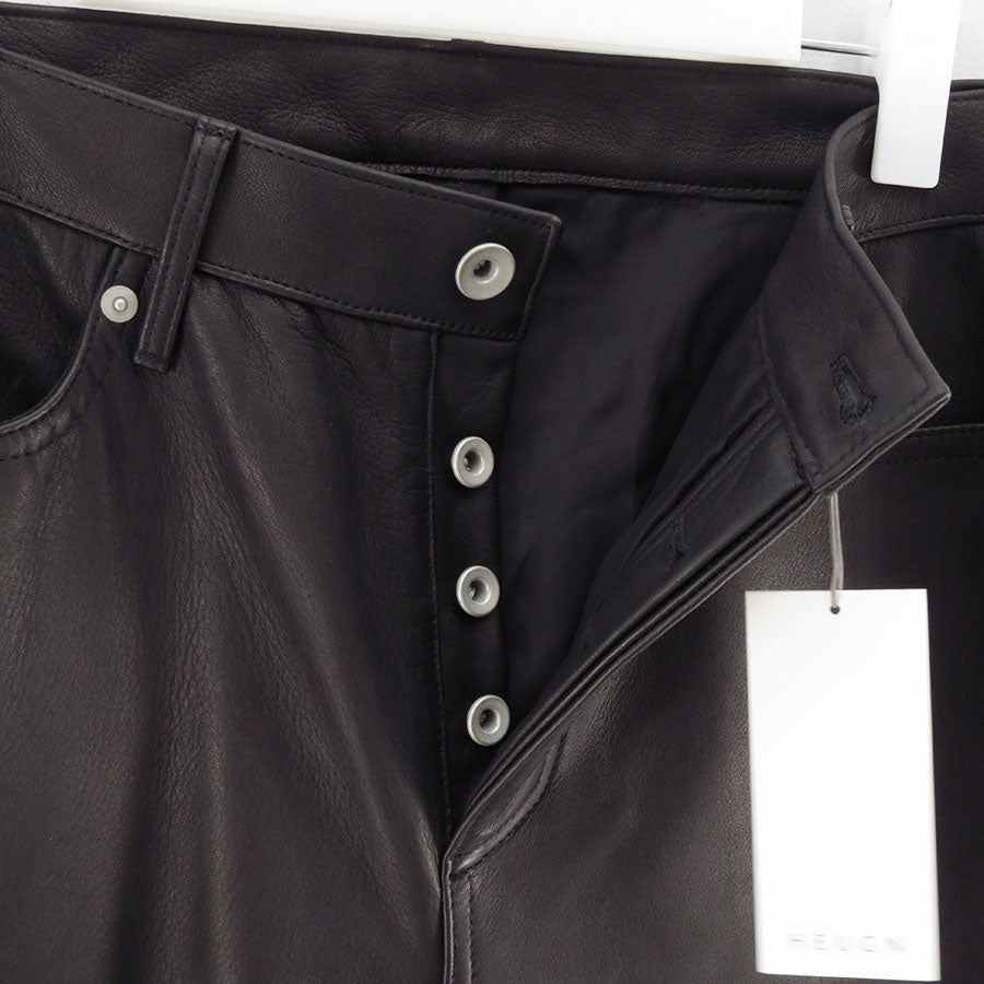 【HEUGN/ユーゲン】<br>"Dean" LEATHER <br>TROUSER084