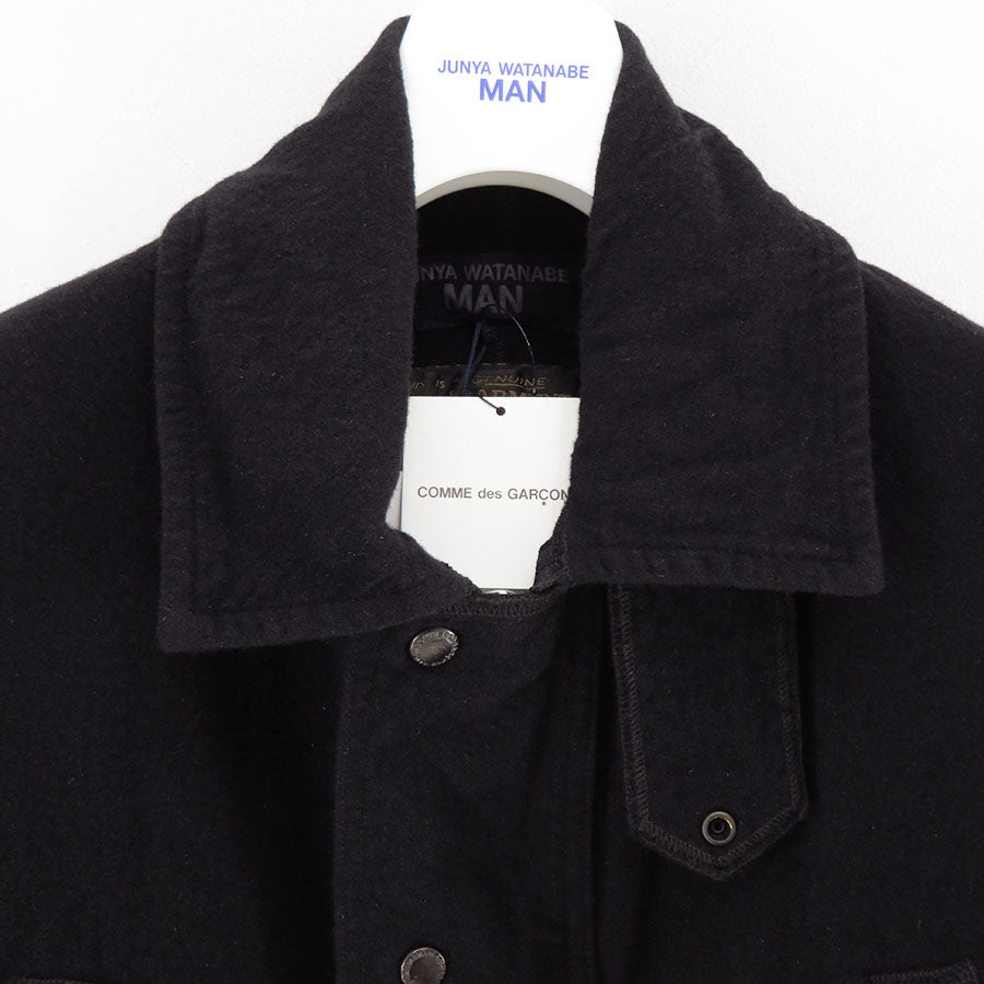 【JUNYA WATANABE MAN】<br>ウールアクリルツイル製品染縮絨 FILSON Wネームブルゾン <br>WP-J012-051