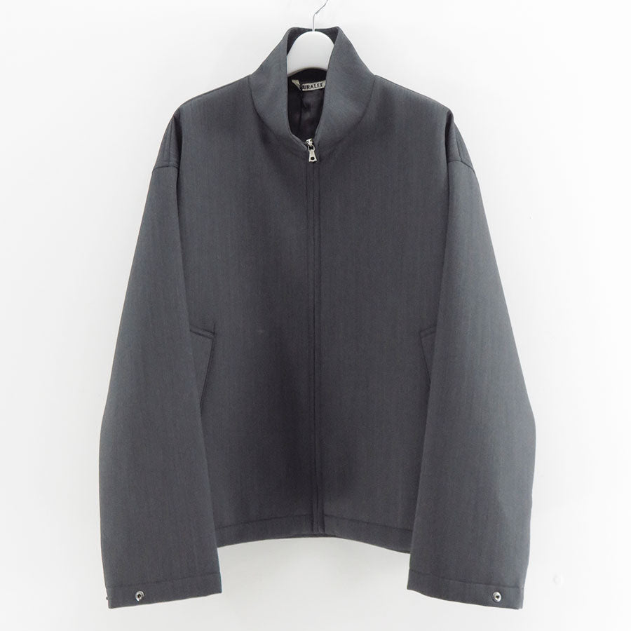 【AURALEE/オーラリー】<br>SPONGE WOOL TWILL ZIP BLOUSON <br>A25SB02SW