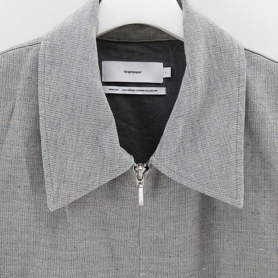 Graphpaper/グラフペーパー】Linen Cupro Hopsack Harrington Jacket