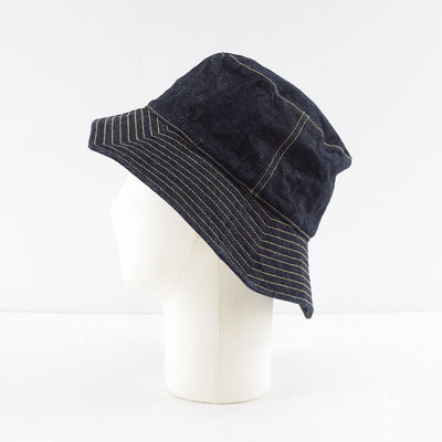 【KIJIMA TAKAYUKI/キジマタカユキ】<br>RECYCLED DENIM PENTAGON BRIM HAT <br>251105