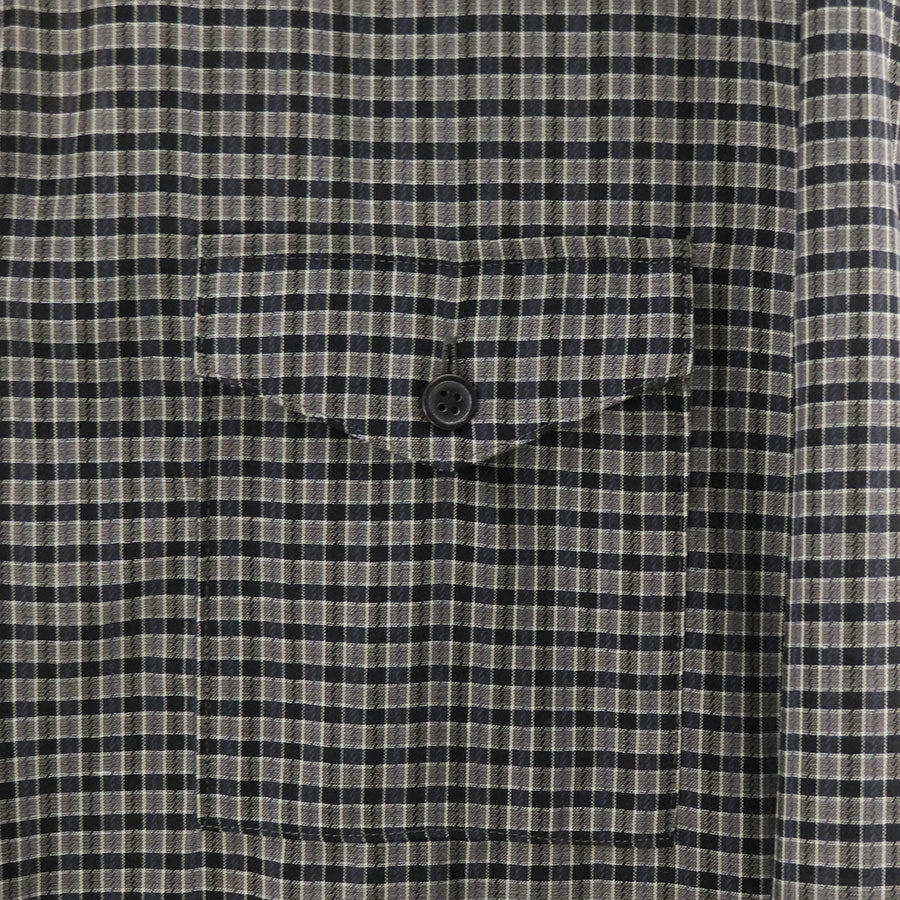 ULTERIOR/アルテリア】SUPER LIGHT WOOL CHECK SKIPPER SHIRT USH66