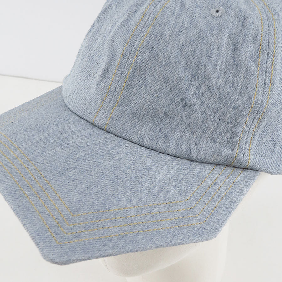 【KIJIMA TAKAYUKI/キジマタカユキ】<br>RECYCLED DENIM PENTAGON VISOR 6PANEL CAP <br>251106