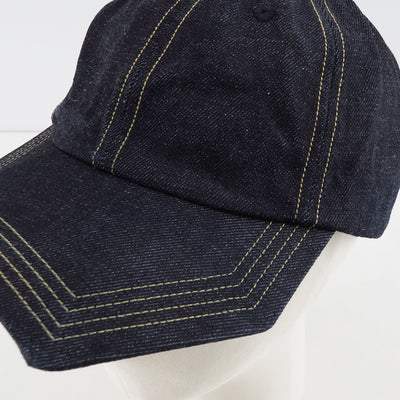 【KIJIMA TAKAYUKI/キジマタカユキ】<br>RECYCLED DENIM PENTAGON VISOR 6PANEL CAP <br>251106