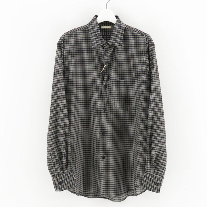 ULTERIOR/アルテリア】SUPER LIGHT WOOL CHECK SHIRT USH69-LA237-Bの