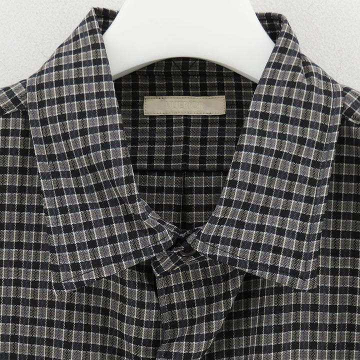 ULTERIOR/アルテリア】SUPER LIGHT WOOL CHECK SHIRT USH69-LA237-Bの