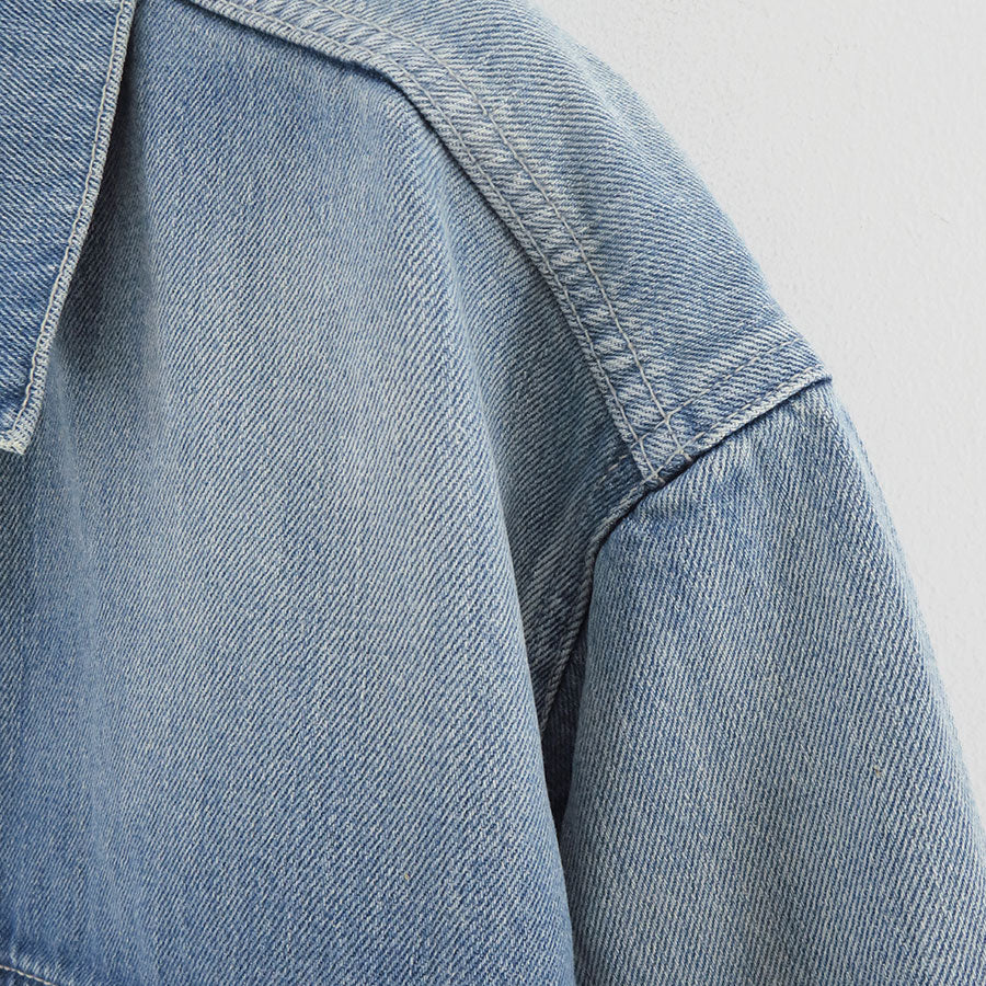 【Graphpaper/グラフペーパー】<br>Selvage Denim Trucker Jacket <br>GM251-30186LB