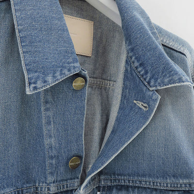 【Graphpaper/グラフペーパー】<br>Selvage Denim Trucker Jacket <br>GM251-30186LB