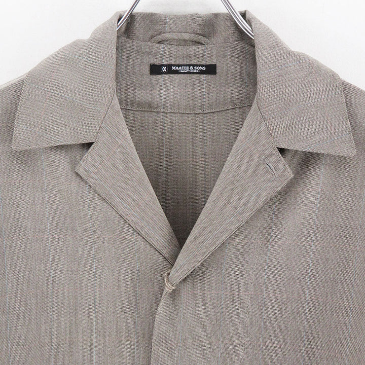 MAATEE&SONS/マーティーアンドサンズ】SHIRTS JACKET / シャークスキン