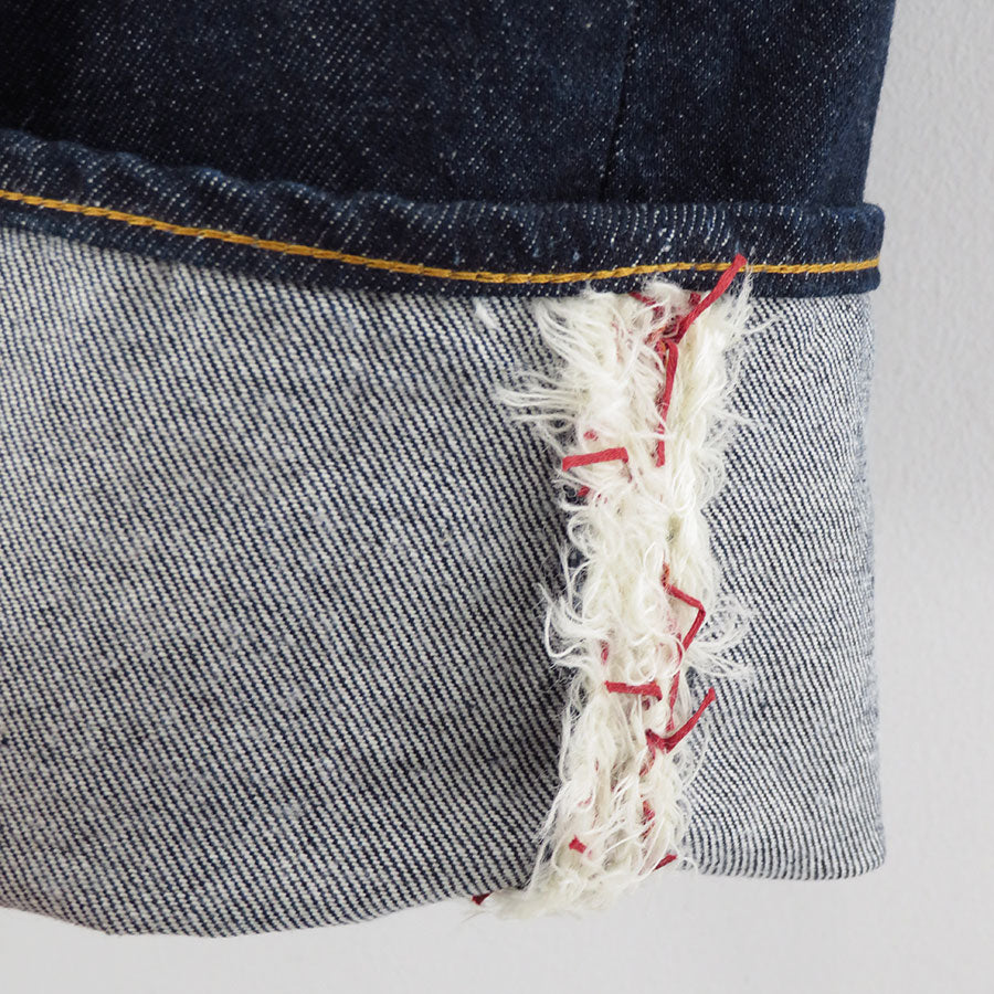 【Kota Gushiken/コウタグシケン】<br>Centre Pressed Denim with Crochet and Knit Stitches <br>KGAW25-K12