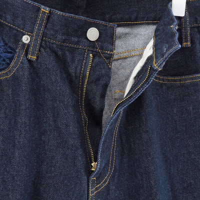 【Kota Gushiken/コウタグシケン】<br>Centre Pressed Denim with Crochet and Knit Stitches <br>KGAW25-K12