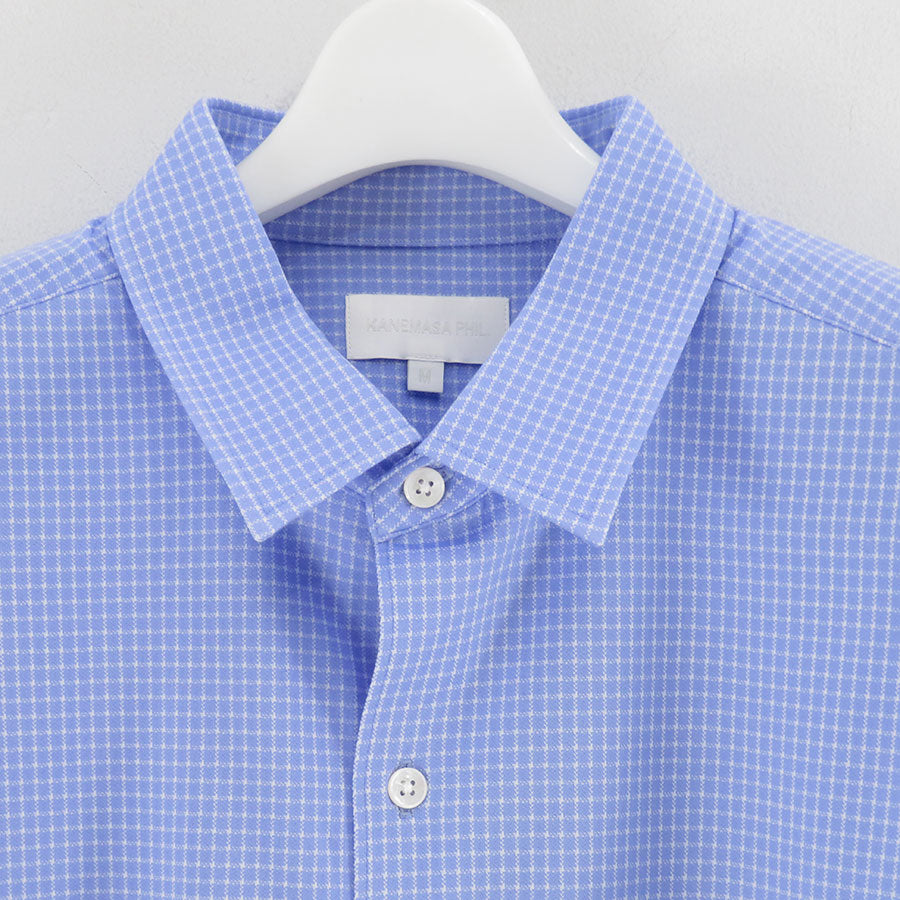 【KANEMASA PHIL./カネマサフィル】<br>36G Atomoshere Check Shirt <br>KM25A-030