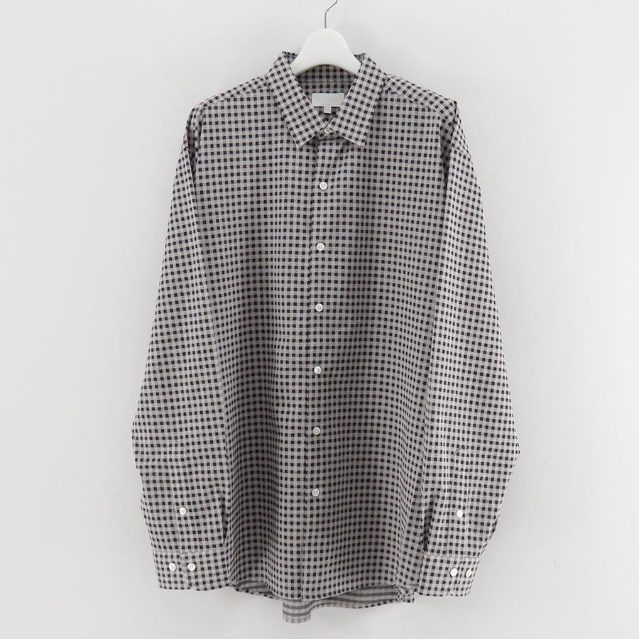 【KANEMASA PHIL./カネマサフィル】<br>36G Atomoshere Check Shirt <br>KM25A-030
