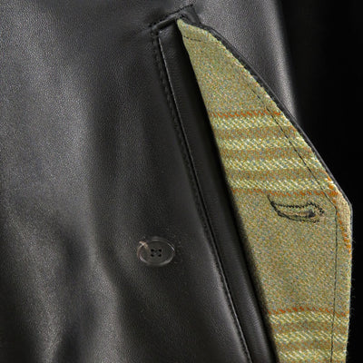 【A.PRESSE/アプレッセ】<br>Leather Harrington Jacket <br>23AAP-01-03H