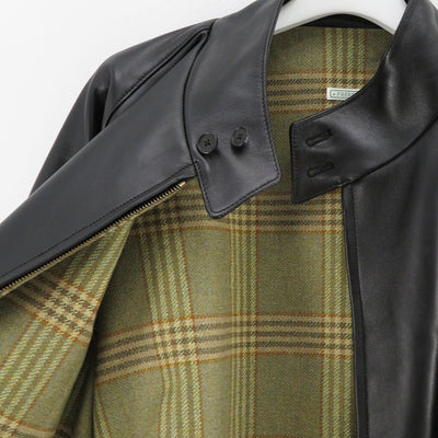 【A.PRESSE/アプレッセ】<br>Leather Harrington Jacket <br>23AAP-01-03H