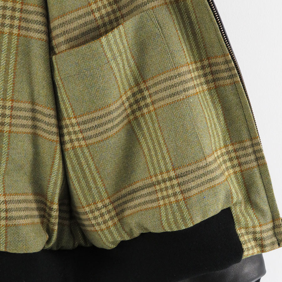 【A.PRESSE/アプレッセ】<br>Leather Harrington Jacket <br>23AAP-01-03H