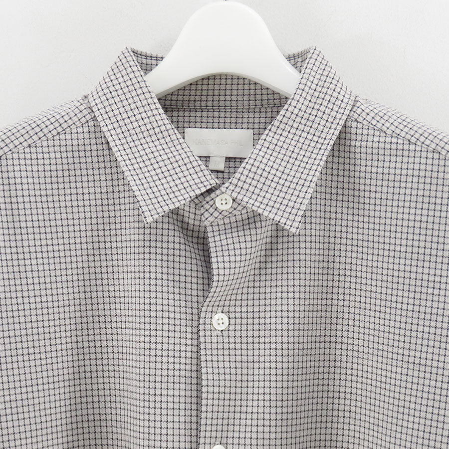 【KANEMASA PHIL./カネマサフィル】<br>36G Atomoshere Check Shirt <br>KM25A-030