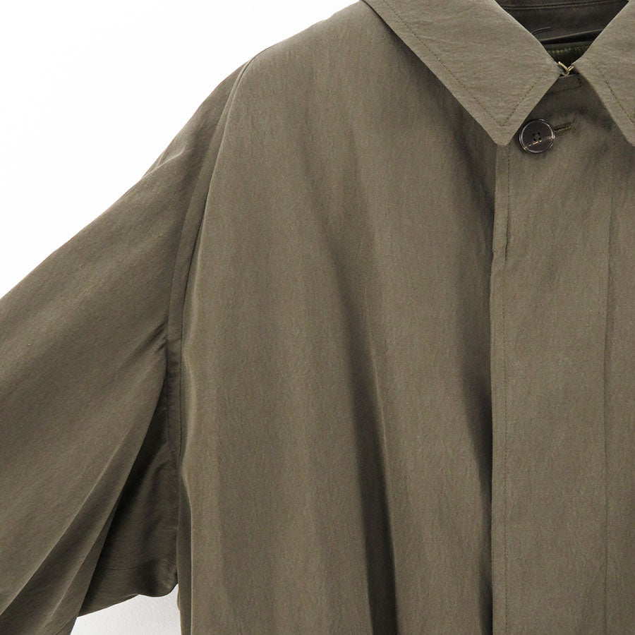 【A.PRESSE/アプレッセ】<br>Lining Detachable Silk Coat <br>23AAP-01-12H