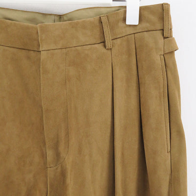 【A.PRESSE/アプレッセ】<br>Suede Trousers <br>23AAP-04-24H
