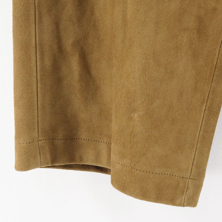 【A.PRESSE/アプレッセ】<br>Suede Trousers <br>23AAP-04-24H