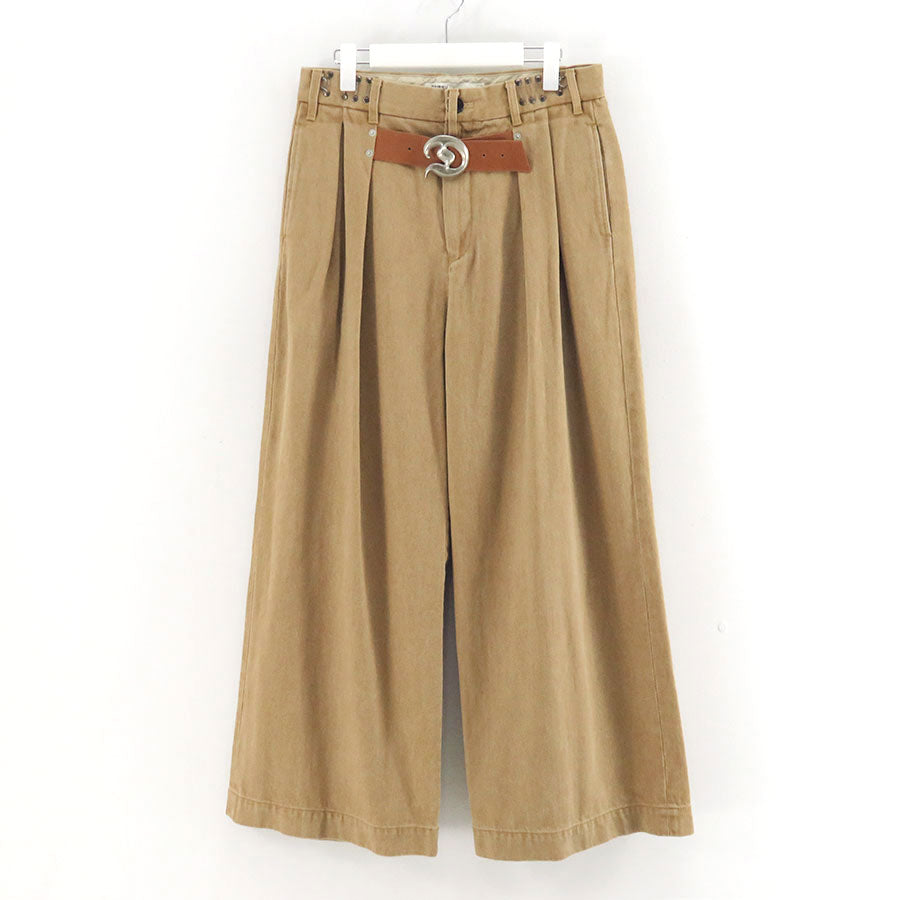 【DAIRIKU/ダイリク】<br>”D”Buckle Super Wide Chino Pants <br>25AWCP2