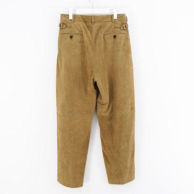 【A.PRESSE/アプレッセ】<br>Suede Trousers <br>23AAP-04-24H
