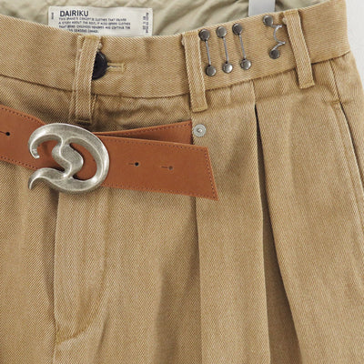 【DAIRIKU/ダイリク】<br>”D”Buckle Super Wide Chino Pants <br>25AWCP2