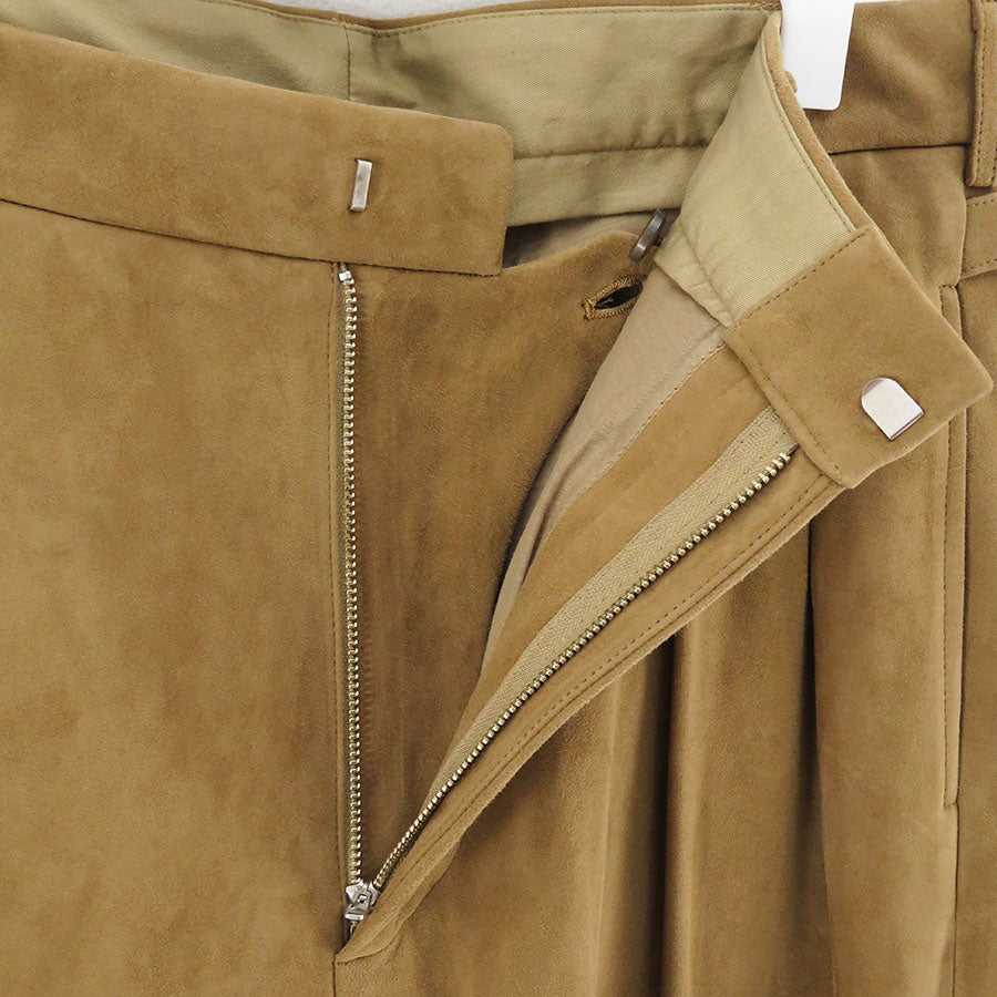 【A.PRESSE/アプレッセ】<br>Suede Trousers <br>23AAP-04-24H