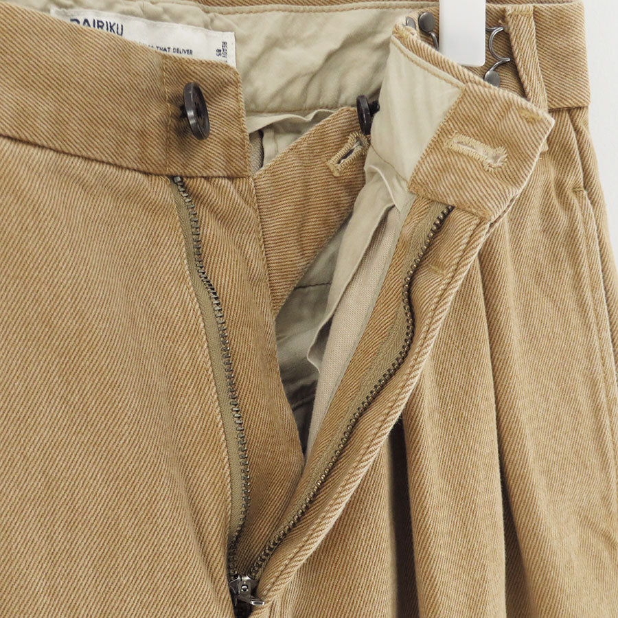 【DAIRIKU/ダイリク】<br>"Cooper" Adjuster Wide Chino Pants <br>25AWCP3