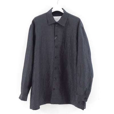 【nonnotte/ノノット】<br>Oversized Shirt ver.B (OBSIDIAN) <br>N-25S-082