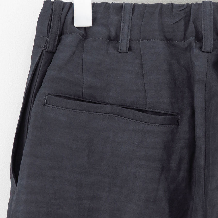 【nonnotte/ノノット】<br>Draping Crotch Box Pleats No Tuck Trousers <br>N-25S-043