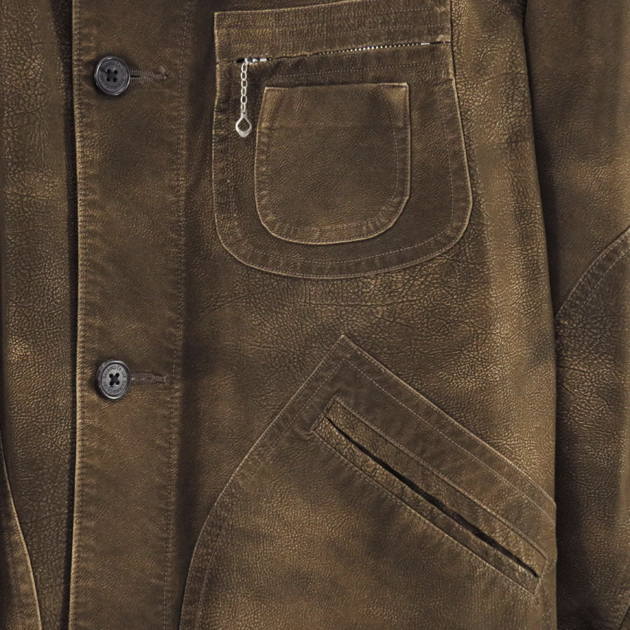 【DAIRIKU/ダイリク】<br>Artificial Leather Hunting Jacket <br>25AWJ1