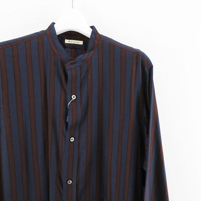 【HEUGN/ユーゲン】<br>Rob Wine Stripe <br>SHIRT077