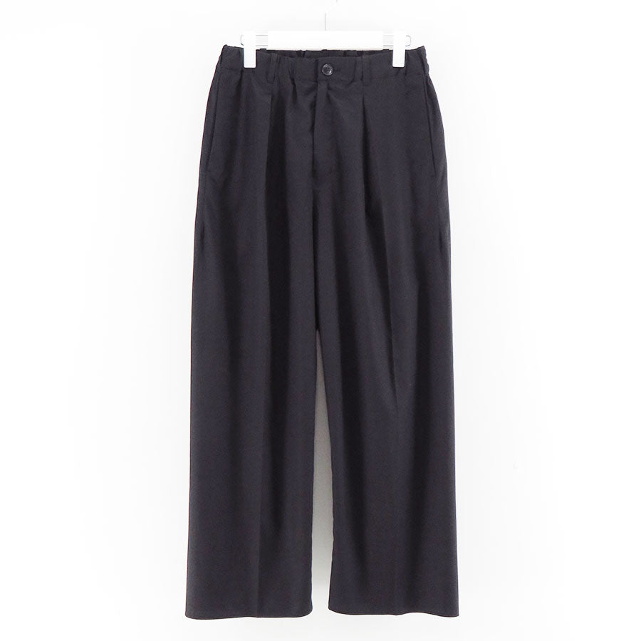 【nonnotte/ノノット】<br>Draping Elastic In Tuck Wide Trousers <br>N-25S-010