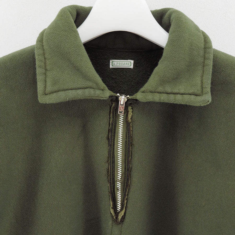 【A.PRESSE/アプレッセ】<br>Vintage Half Zip Sweat Shirt <br>25SAP-05-08K