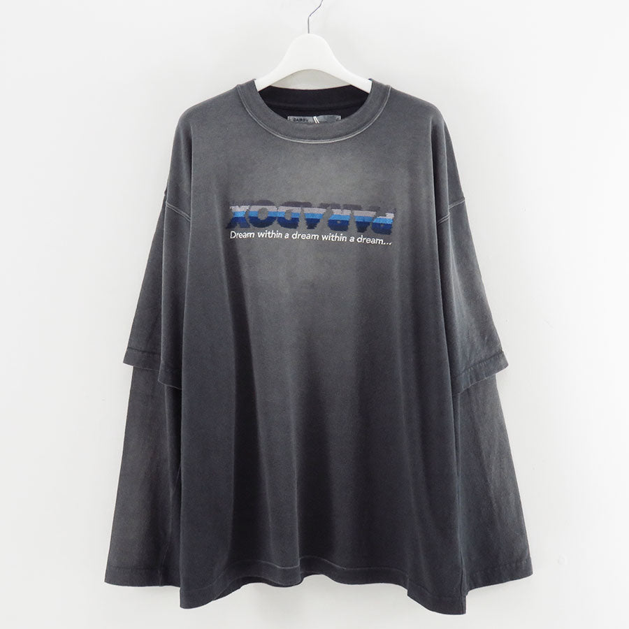 【DAIRIKU/ダイリク】<br>"PARADOX"Emboidery Swithing Tee <br>25AWC4