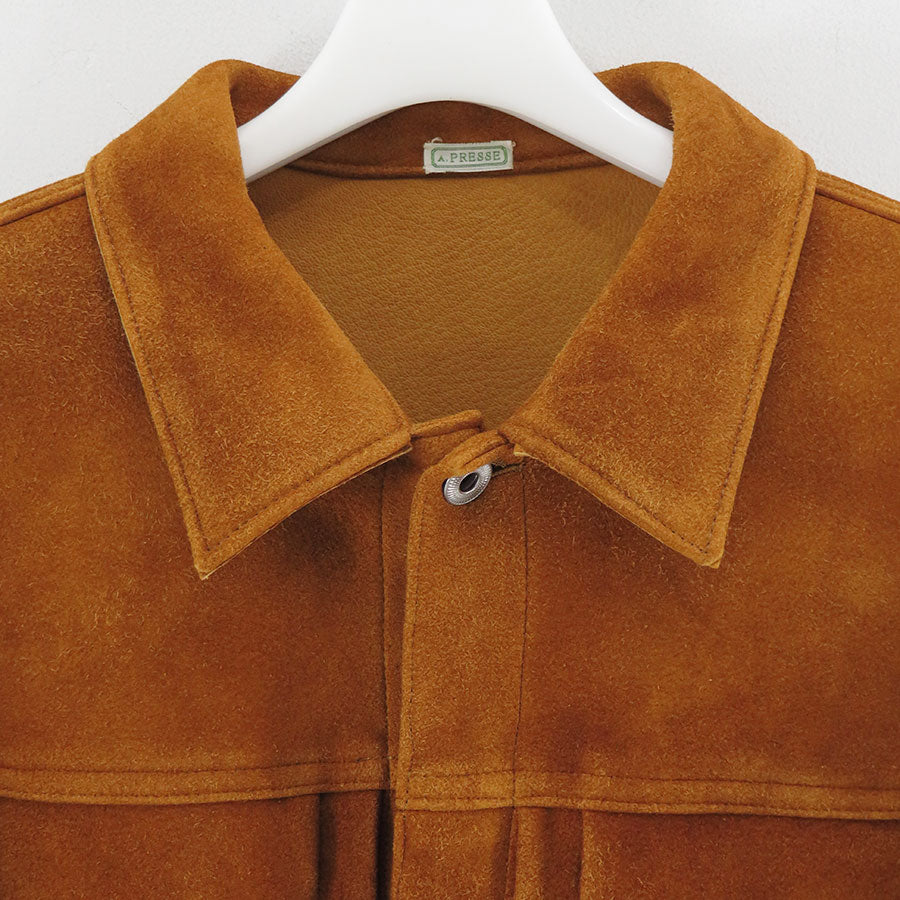 【A.PRESSE/アプレッセ】<br>Vintage Suede Leather No.213 Jacket <br>25AAP-01-59