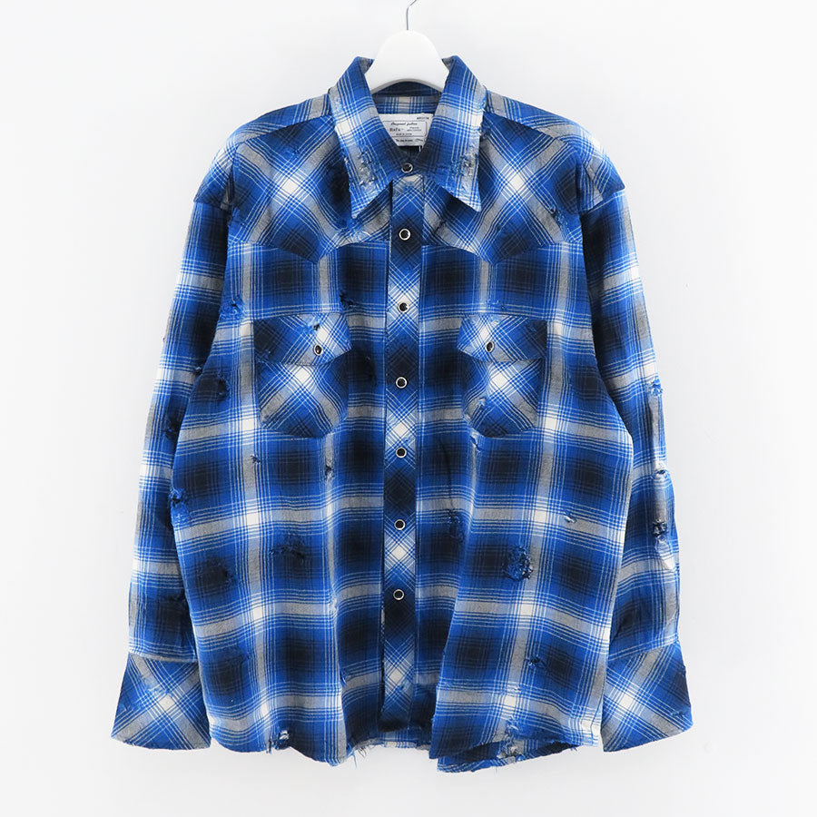 【Rafu/ラフ】<br>Western shirt (BLUE) <br>Rafu002